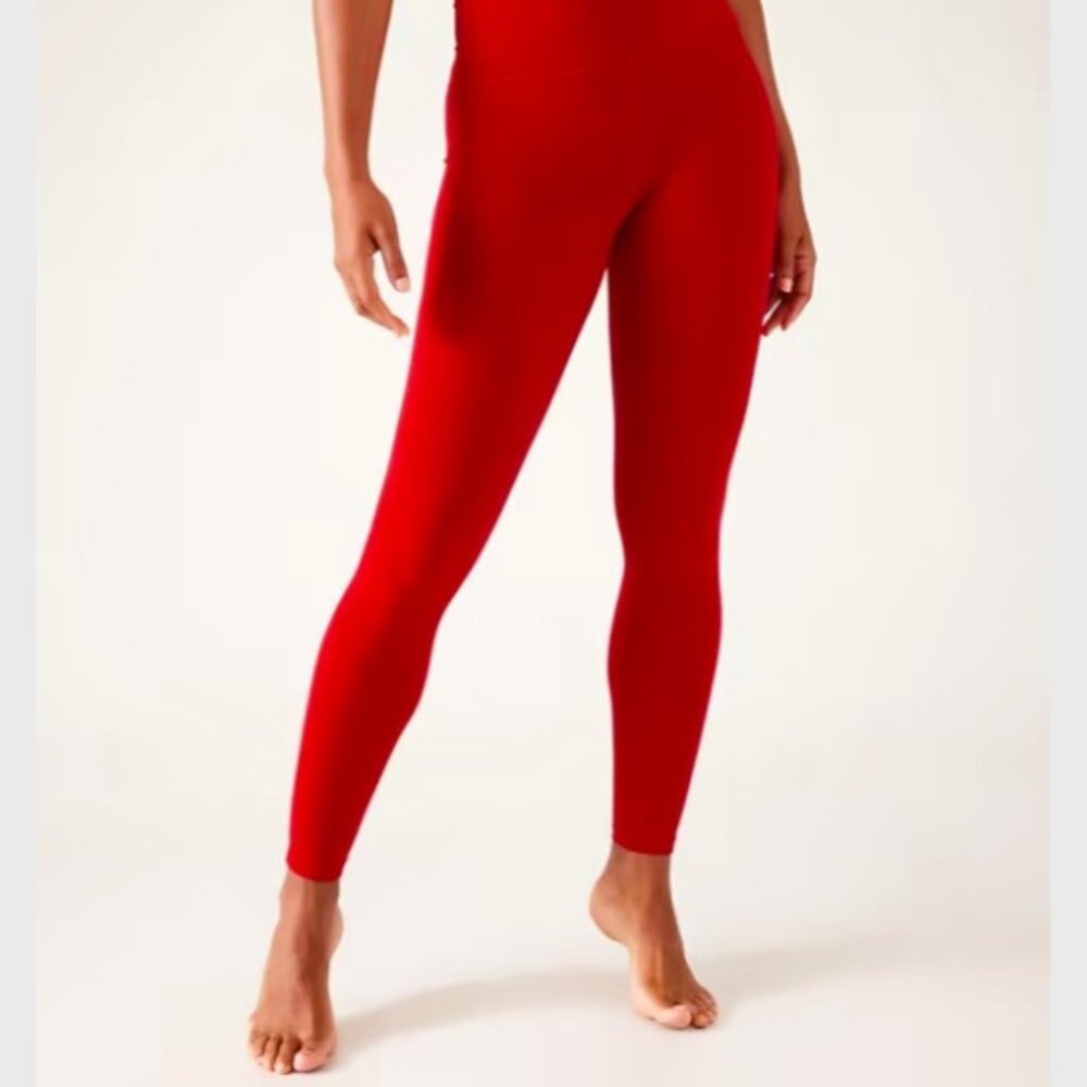 NWT Athleta Girl Discontinued Treasure Stash Leggings (Red)